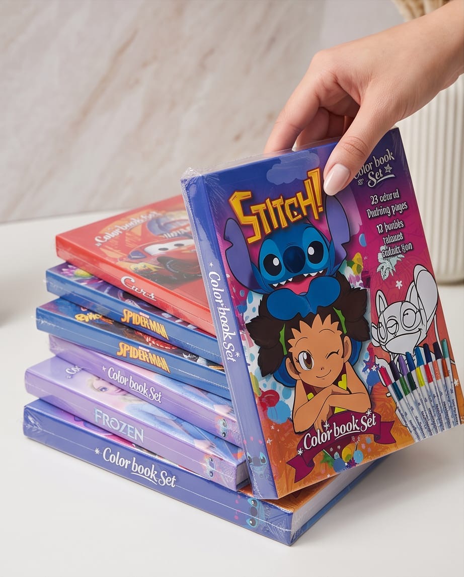 Character coloring book set