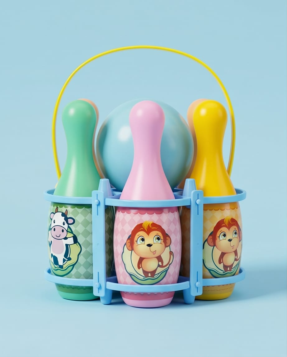 Animal themed bowling set