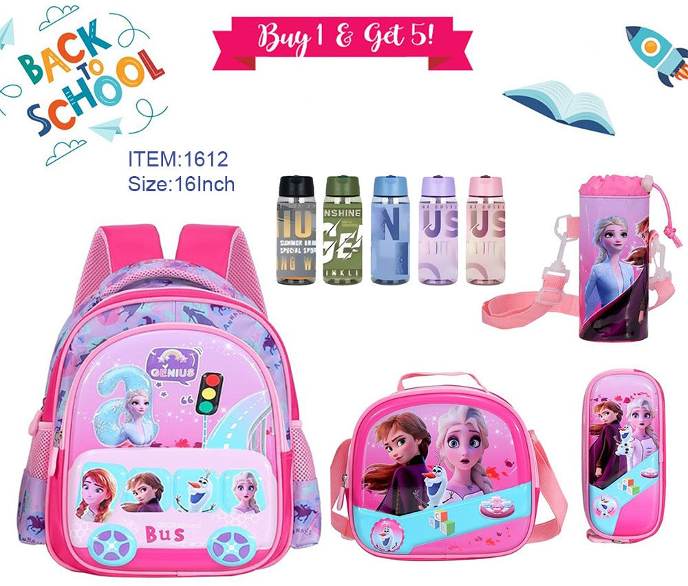 Elsa and Anna Backpack 16” set