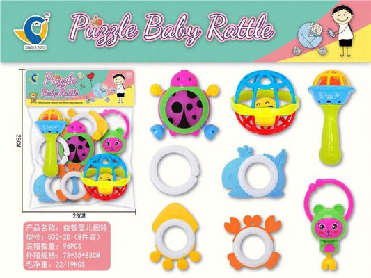 Puzzle baby rattle