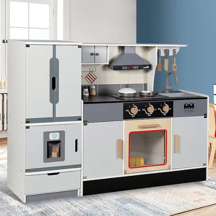 Silver  wooden kitchen