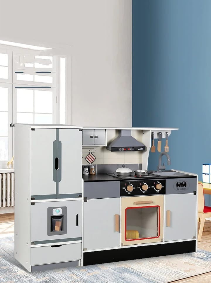 Silver  wooden kitchen