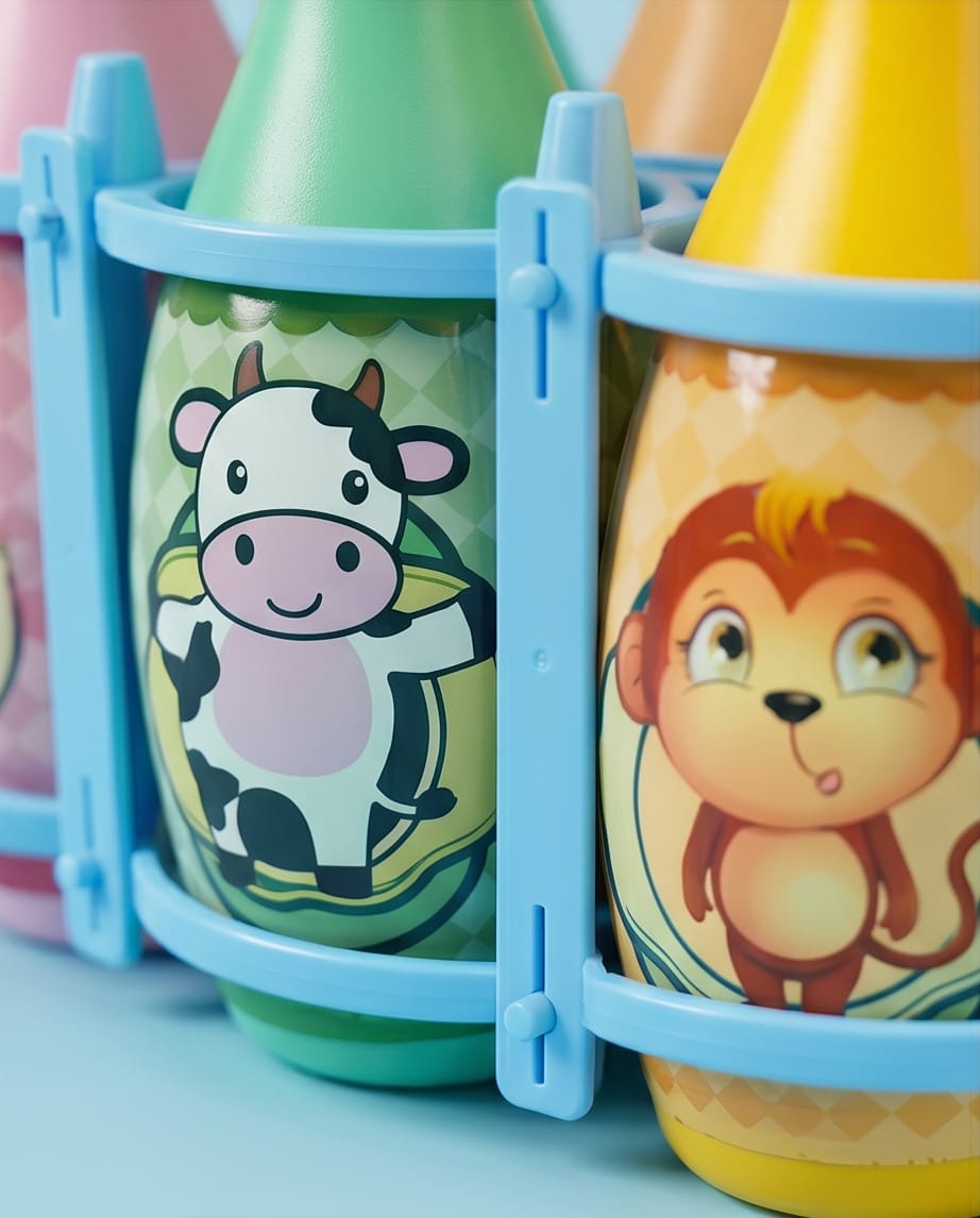 Animal themed bowling set