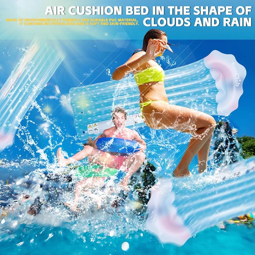 Swimming pool floating hammock