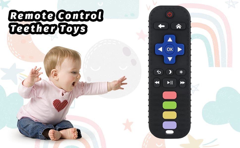 Silicone remote teether