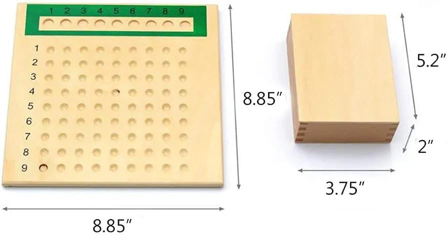 Montessori Wooden Math Peg Boards