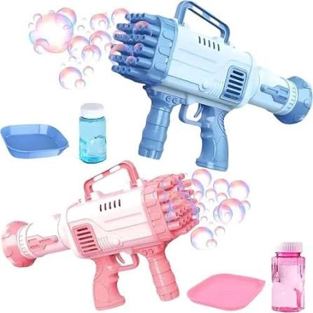 Multi barrel bubble gun set