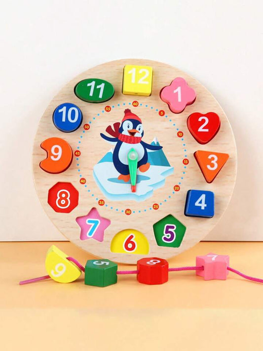 Digital geometry clock educational toy