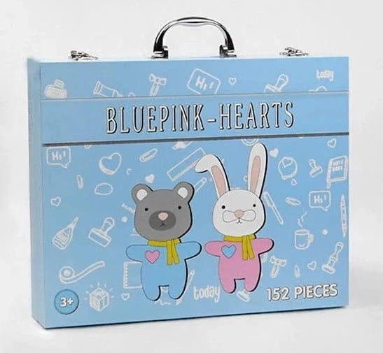 Blue pink -hearts