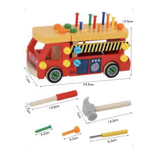 Wooden disassembly & assembly nut truck
