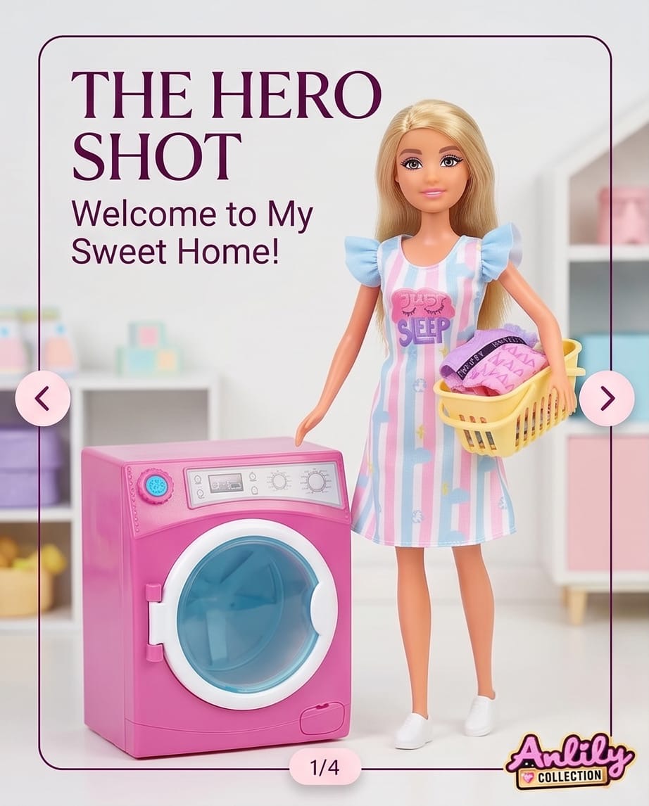 Anlily collection sweet home laundry set