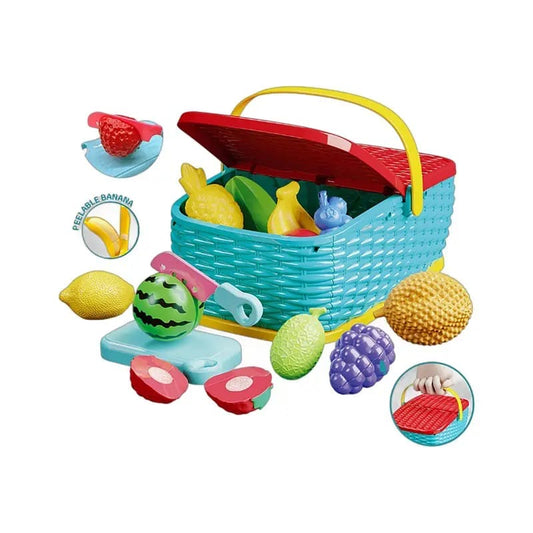 Hand picnic basket