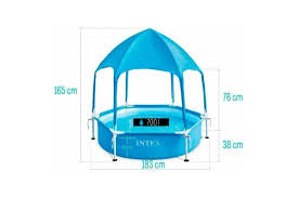 Intex canopy Metal frame swimming pool