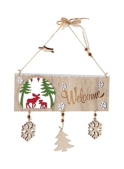 Wooden door decoration