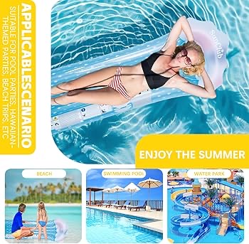Swimming pool floating hammock