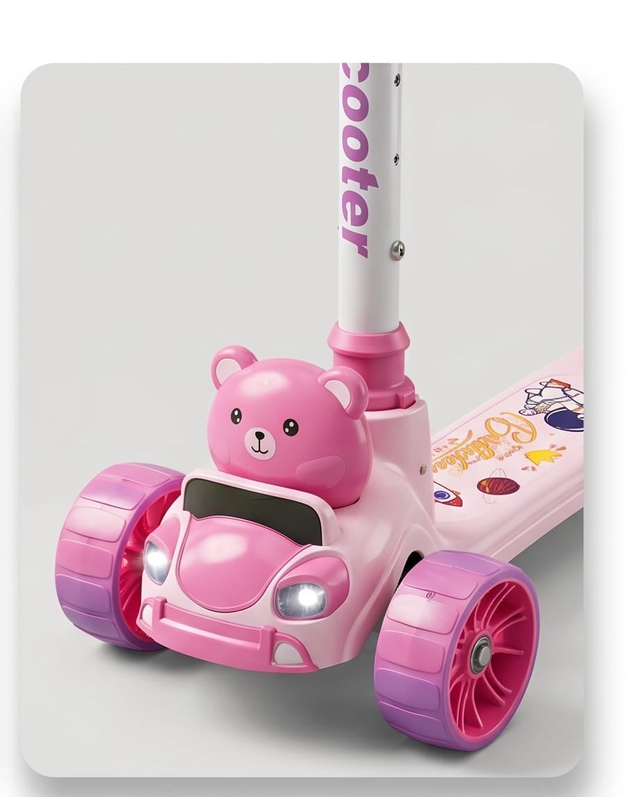 Teddy bear kids kick scooter
