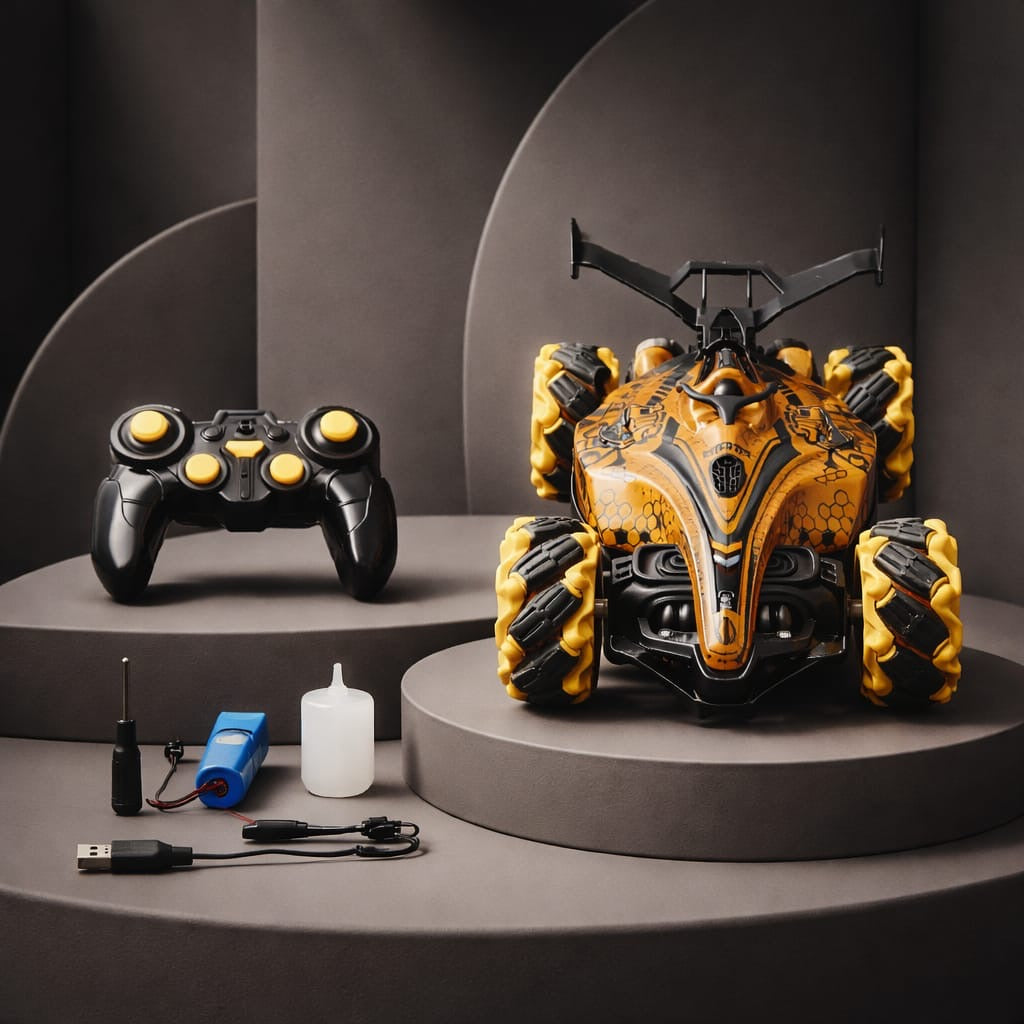 Remote control stunt car