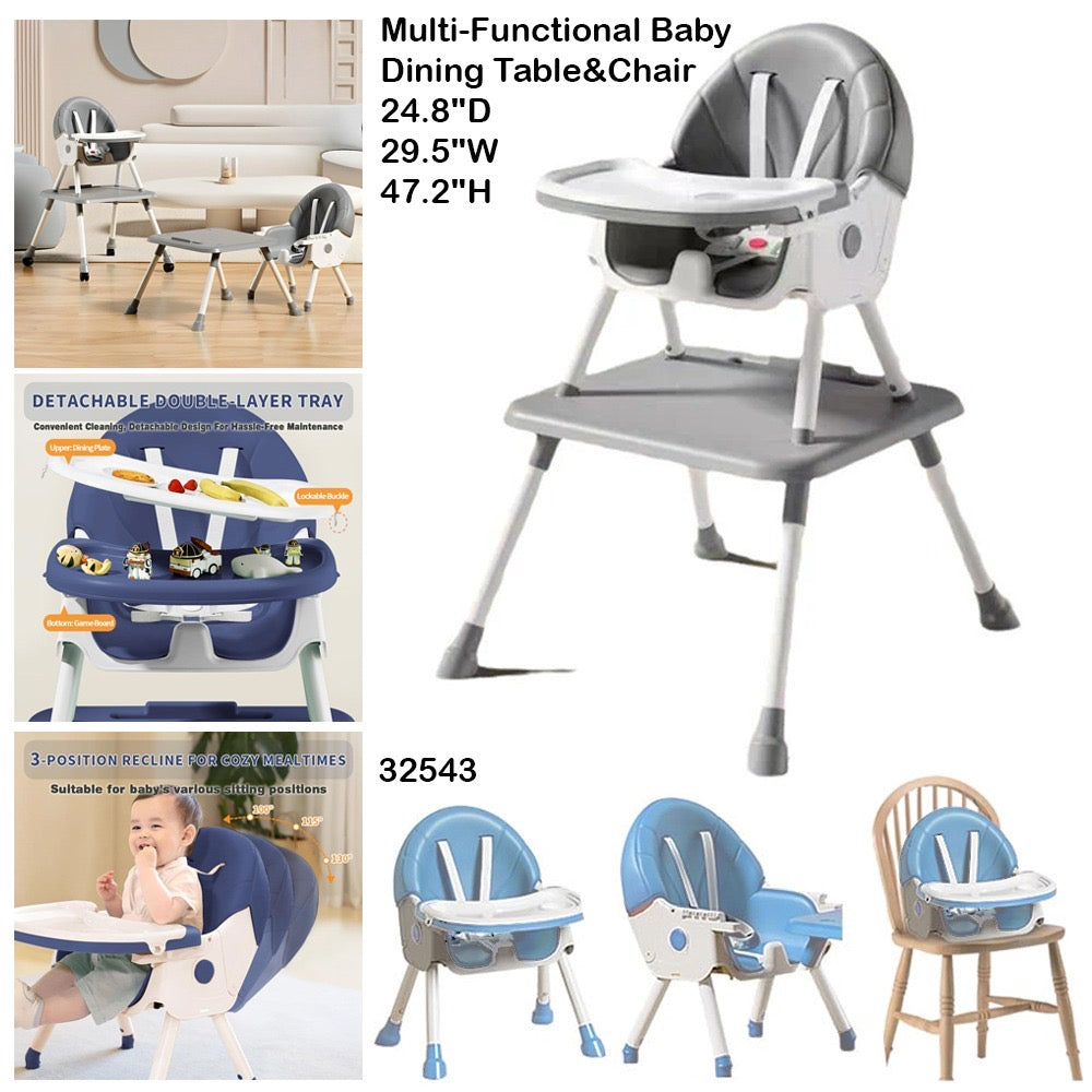Multifunctional bay dining table & chair