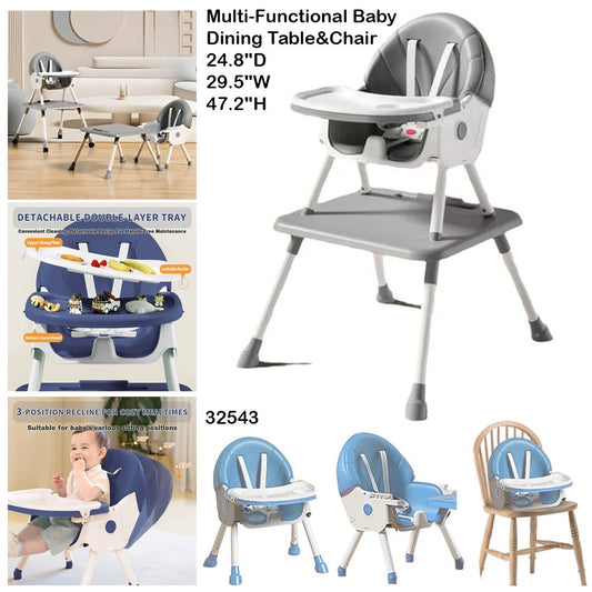Multifunctional bay dining table & chair