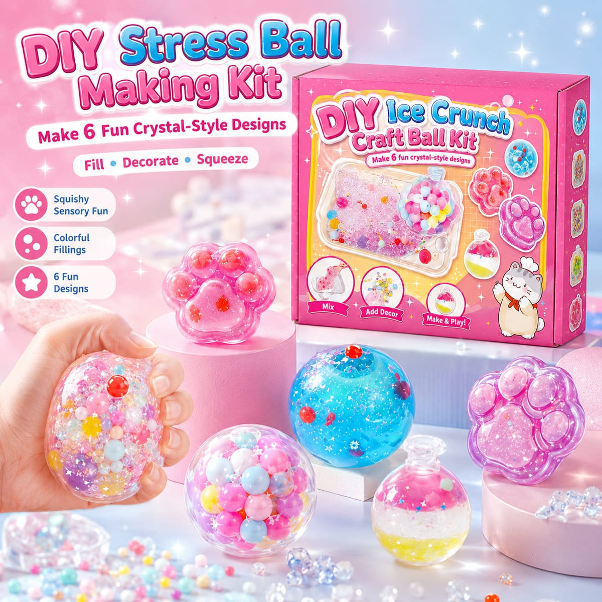 DIY stress ball molding kit