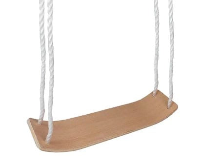 Wooden rope swing seat