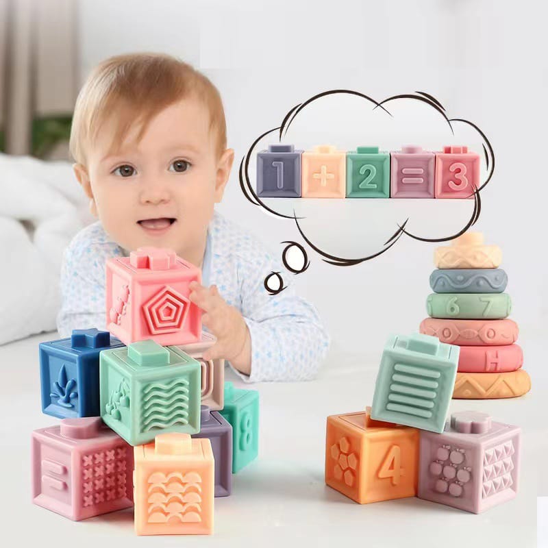 Baby sensory stacking ball