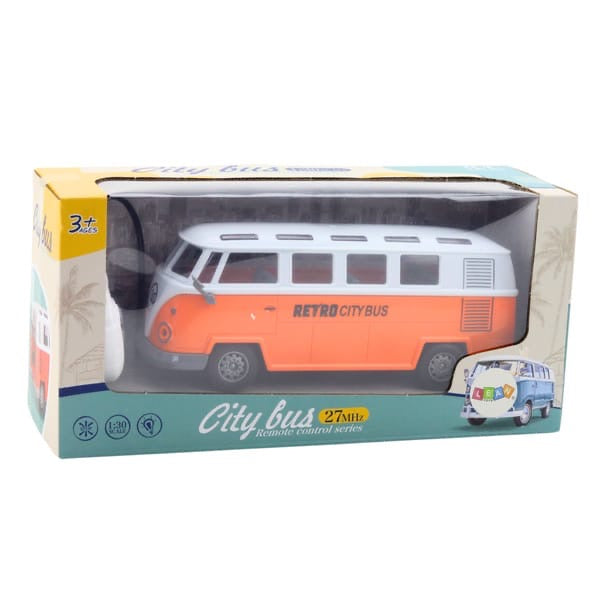 Retro city bus remote control vehicle