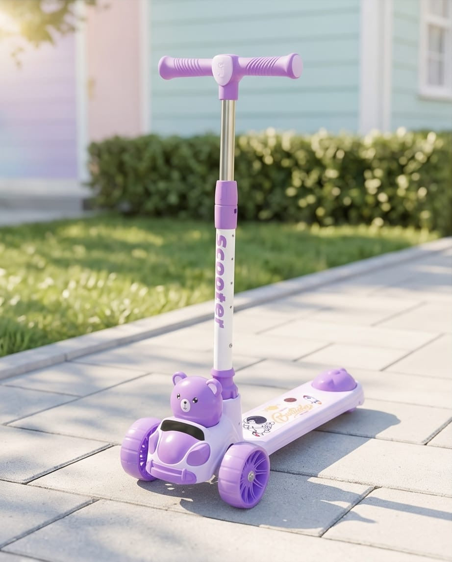 Teddy bear kids kick scooter