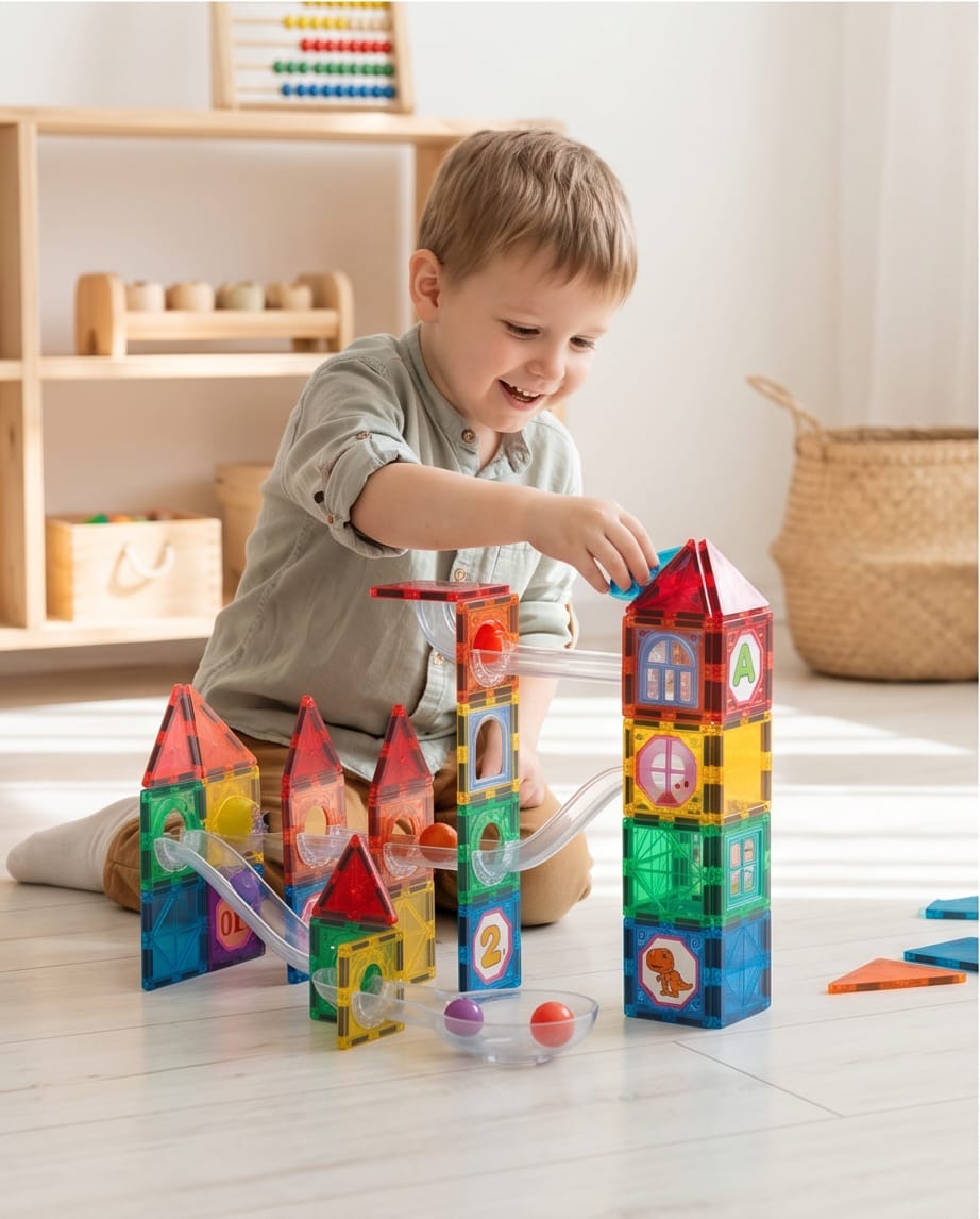 Colorful building magnetic blocks