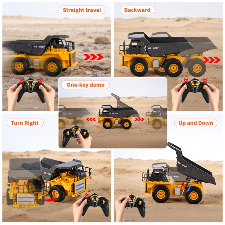 Remote control construction truck