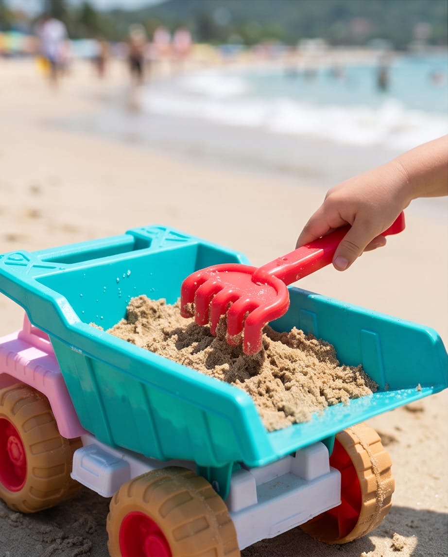 Pastel beach toy set