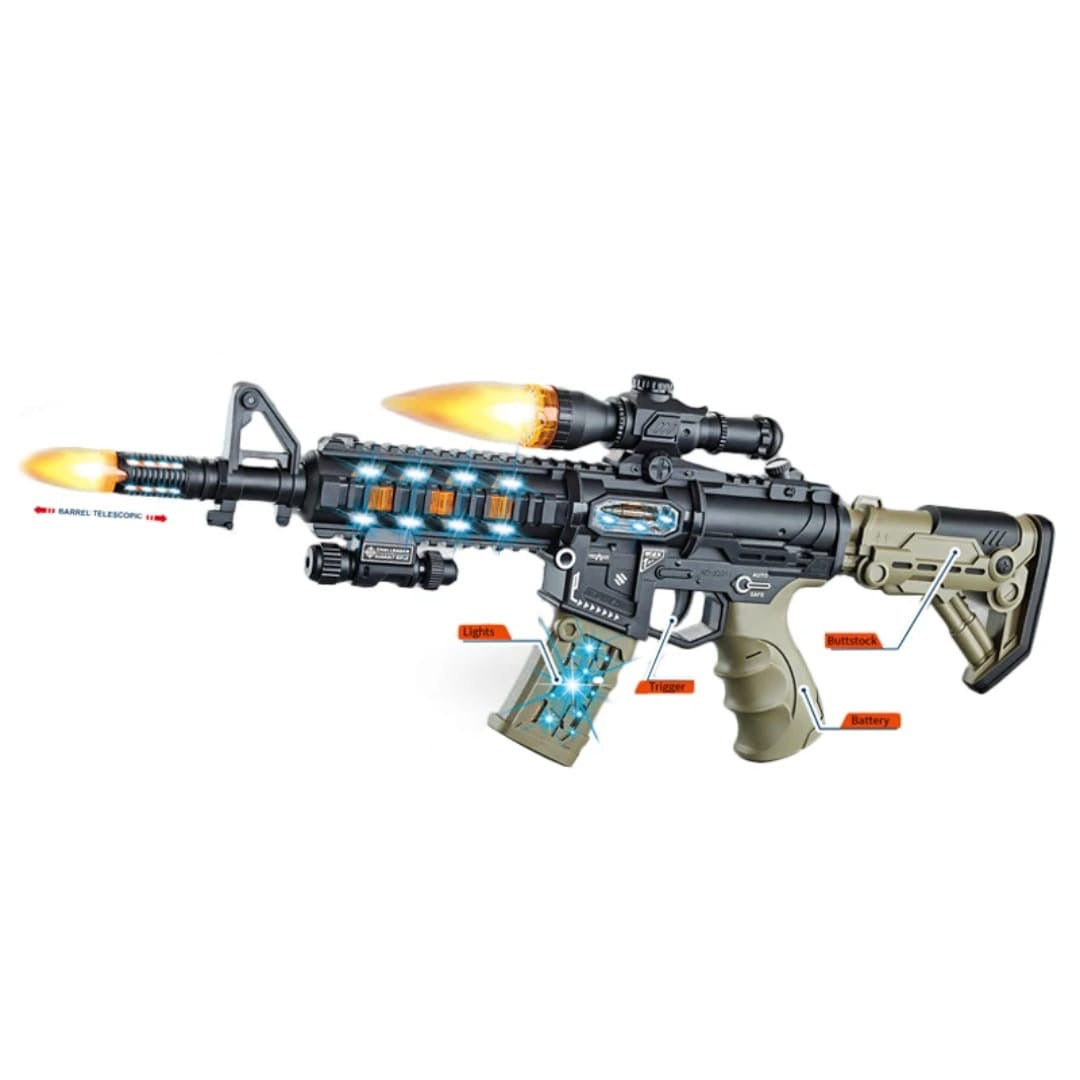 Military style toy rifle set