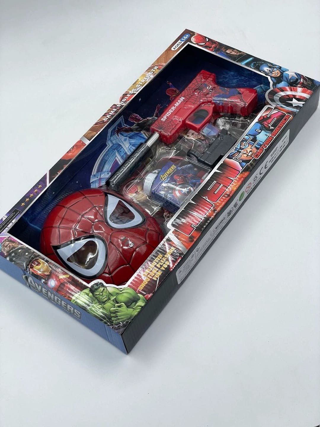 Super hero toy gun and mask set