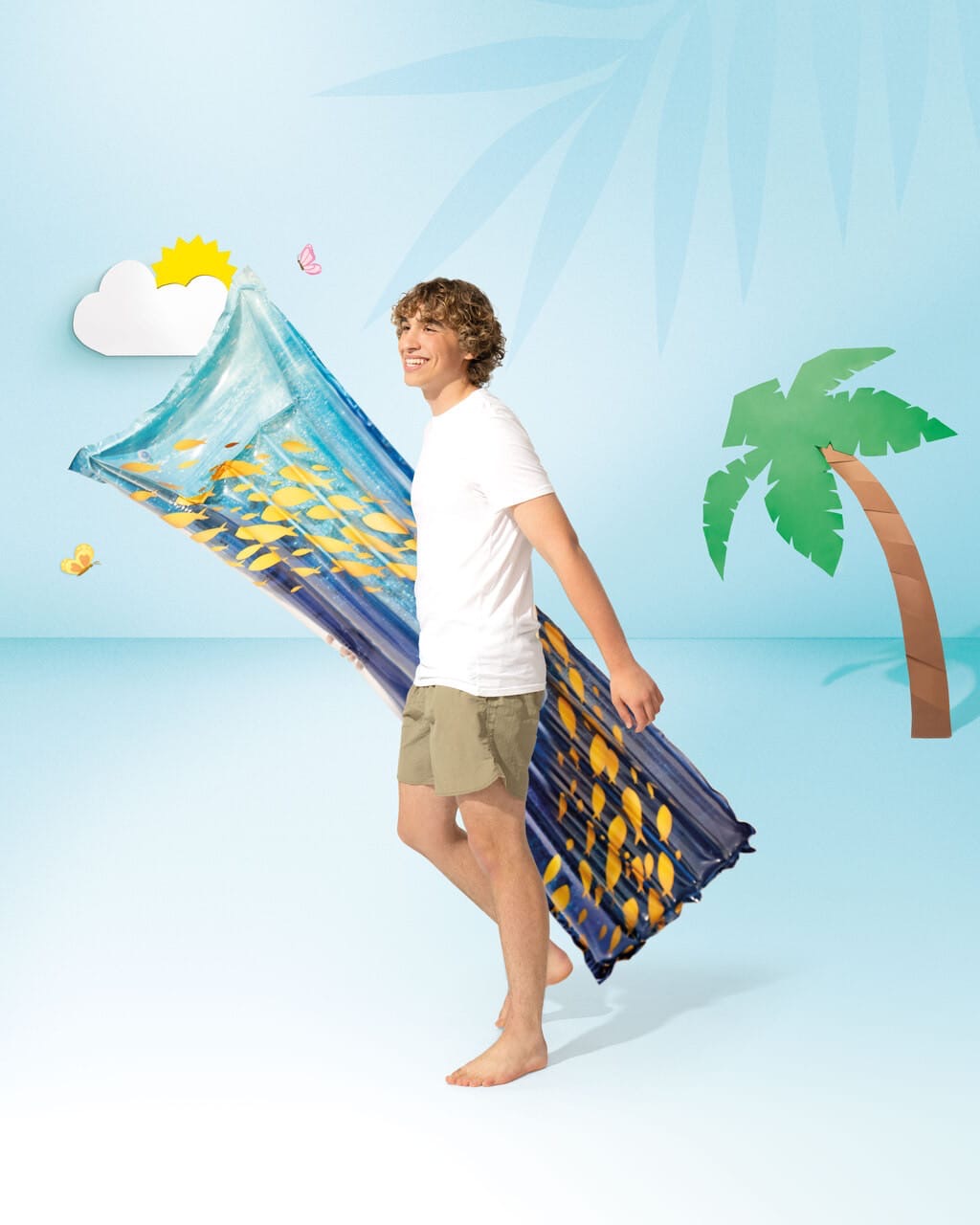 Inflatable pool hammock
