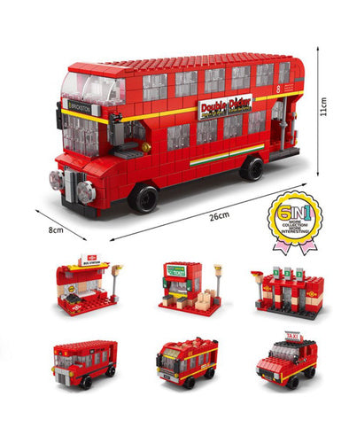 1000+ Building Blocks Double Decker Bus