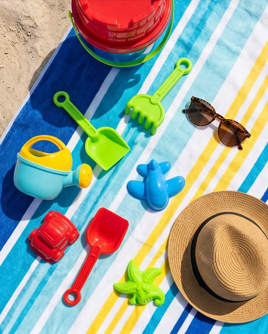 Castle beach bucket & toy set