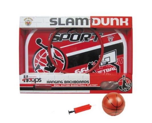 Slam dunk hanging backboards basketball playset