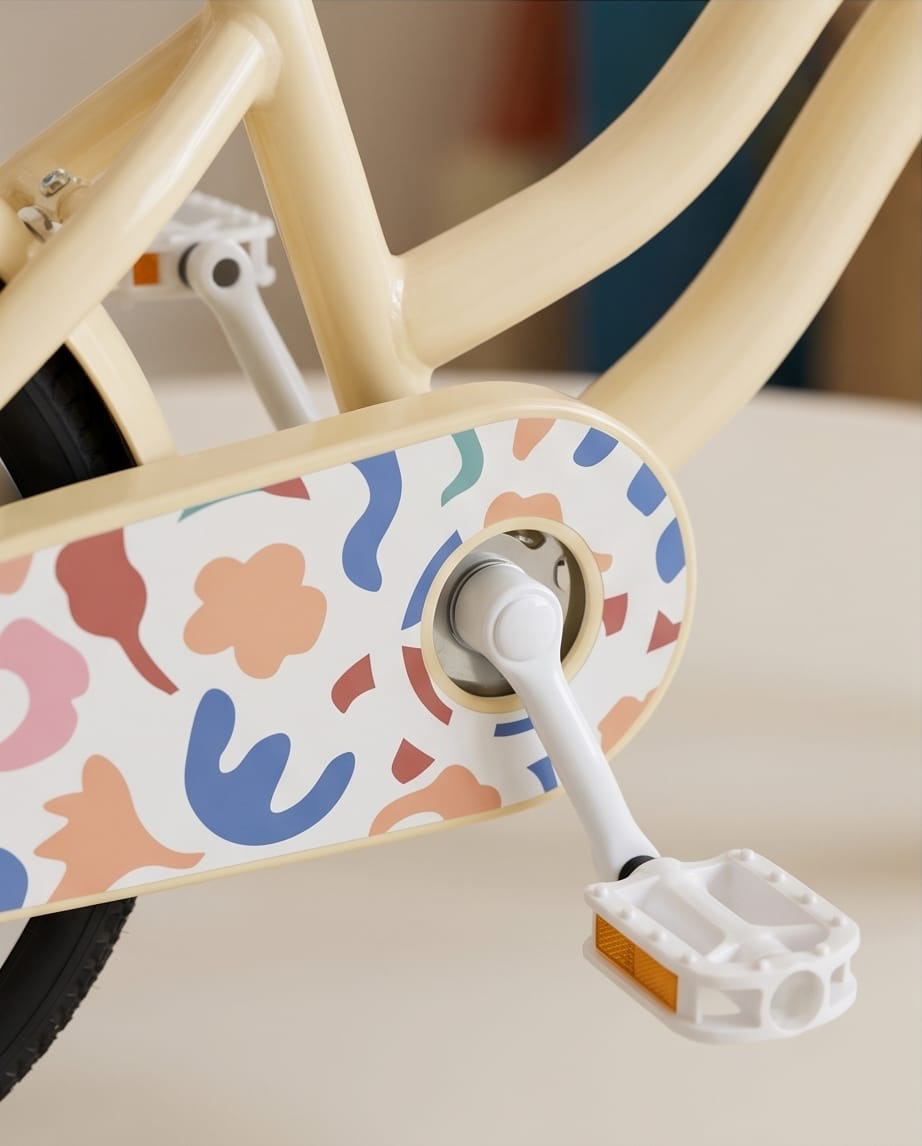 Cream beige bicycle