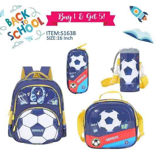 Football school bag set