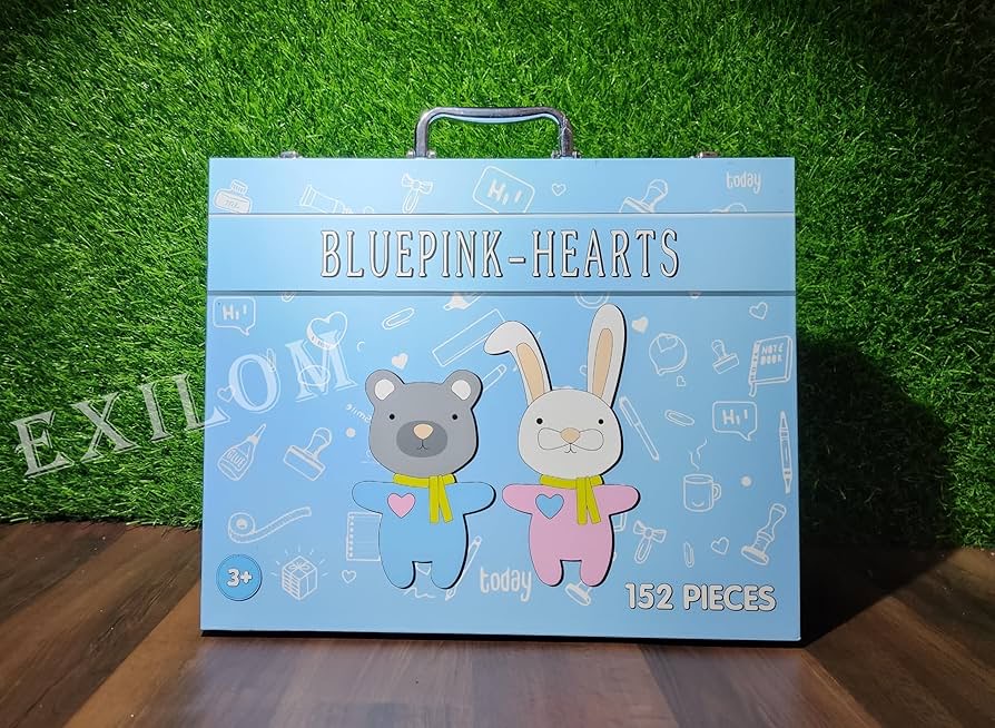 Blue pink -hearts