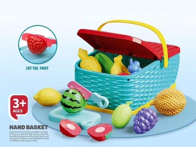 Hand picnic basket