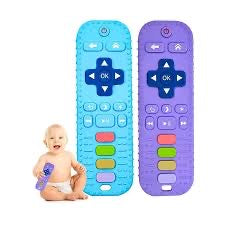Silicone remote teether