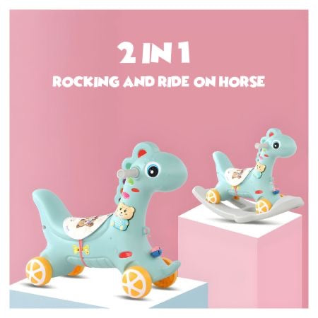2in1 rocking horse and ride on toy