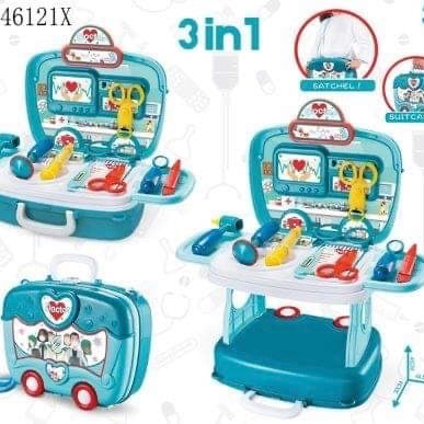 3 in 1 Children Doctor Suitcase