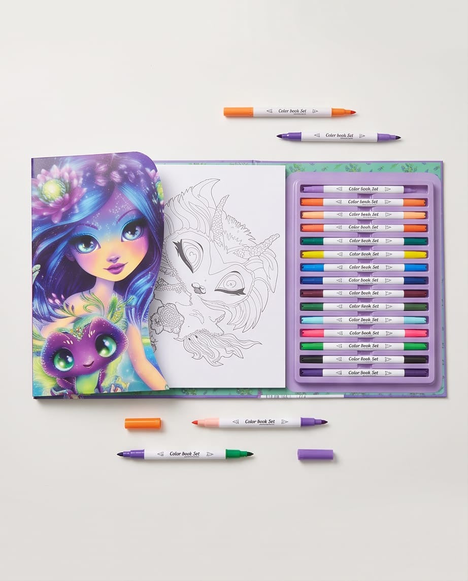 Character coloring book set