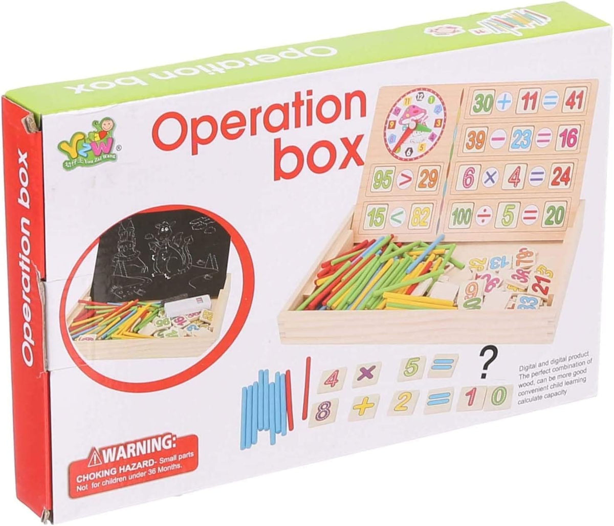 Wooden Math & Operation Box
