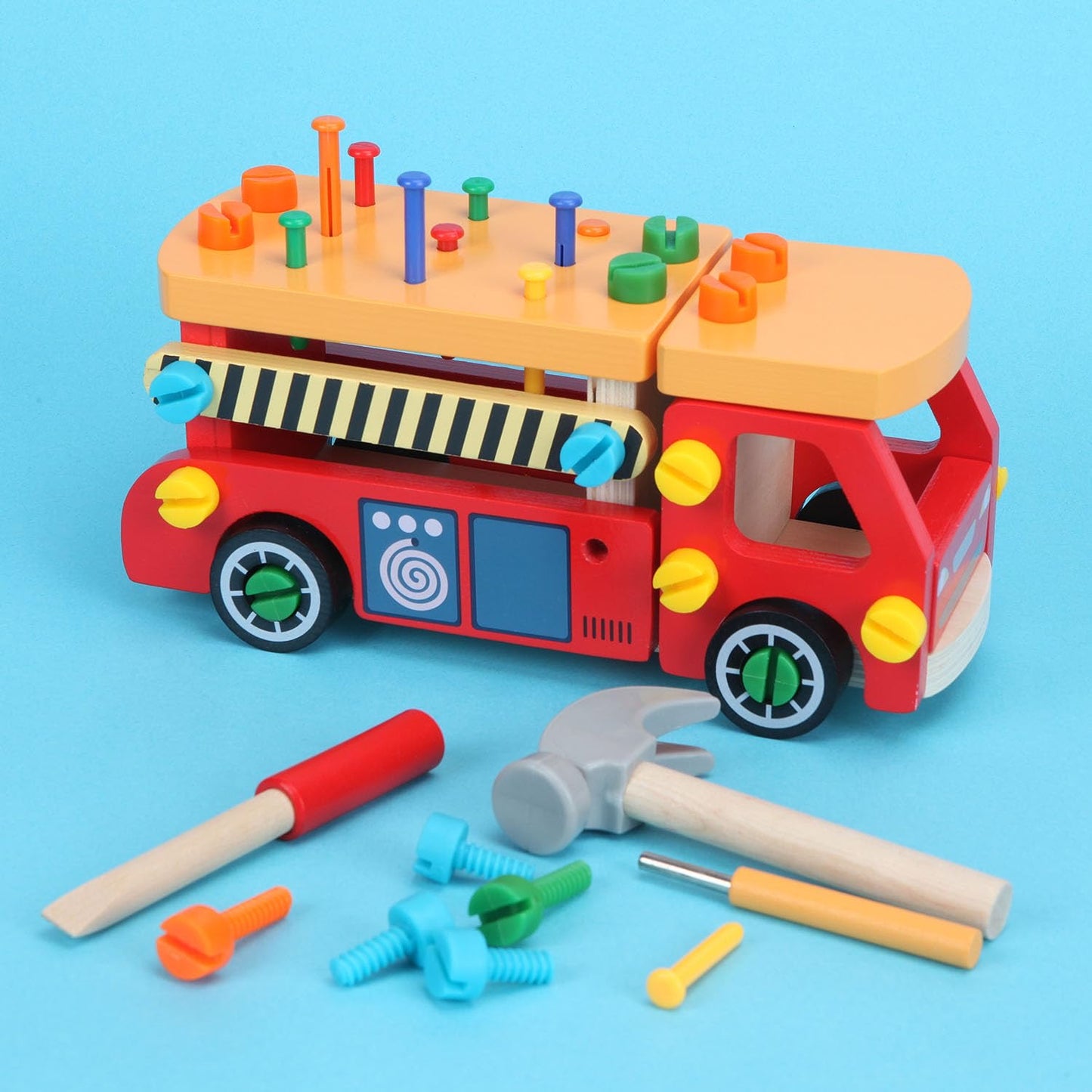 Wooden disassembly & assembly nut truck