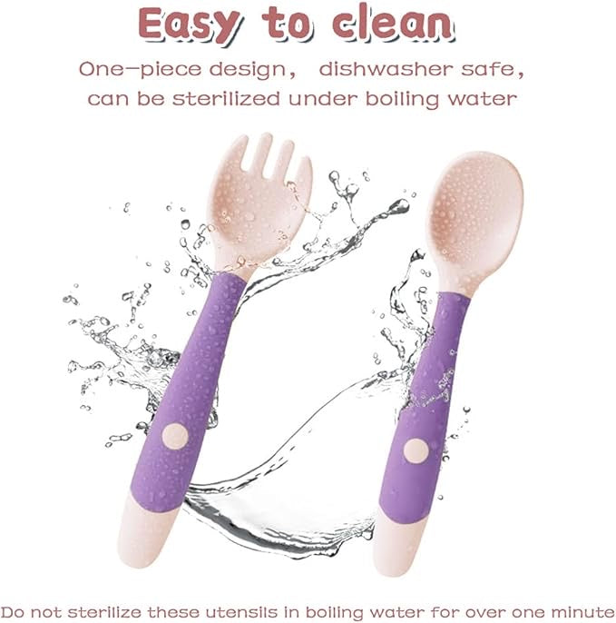 Flexible spoon and fork