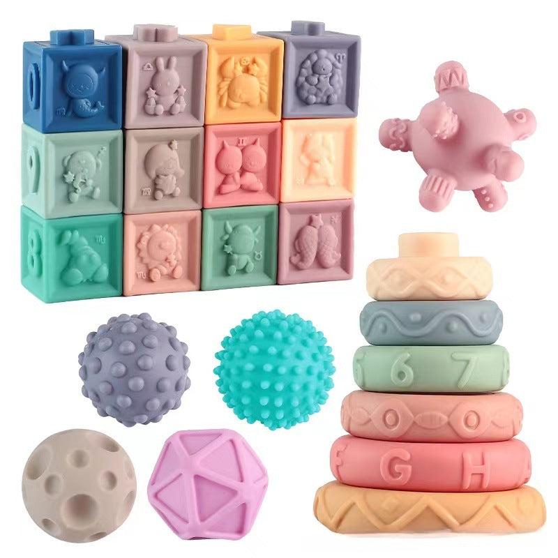 Baby sensory stacking ball