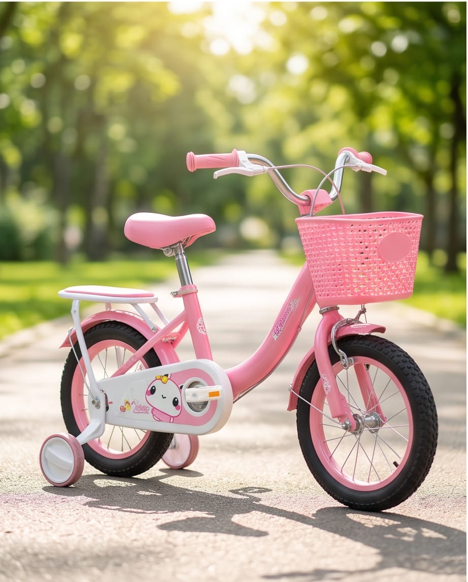 Colorful kids bicycle